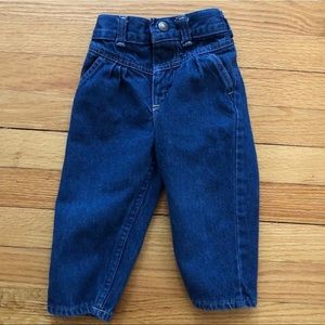 Vintage Oshkosh pleated denim jeans size 2T